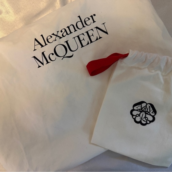 Authentic Alexander McQueen Black Leather Bag and Card Holder - Picture 12 of 12